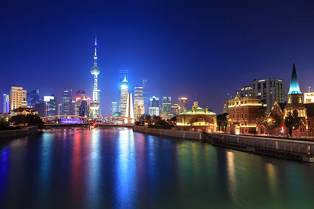 istock night scene of shanghai 178524235