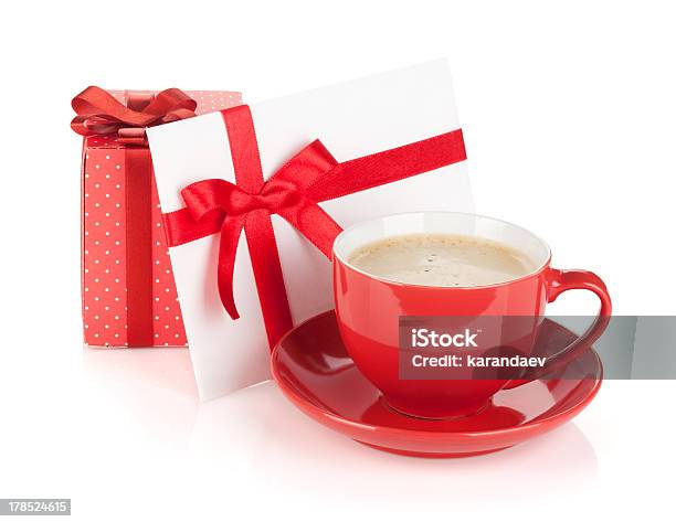 레드 커피잔을 선물함 및 러브레터 나비매듭 머그에 대한 스톡 사진 및 기타 이미지 - 머그, 빨강, 흰색 배경