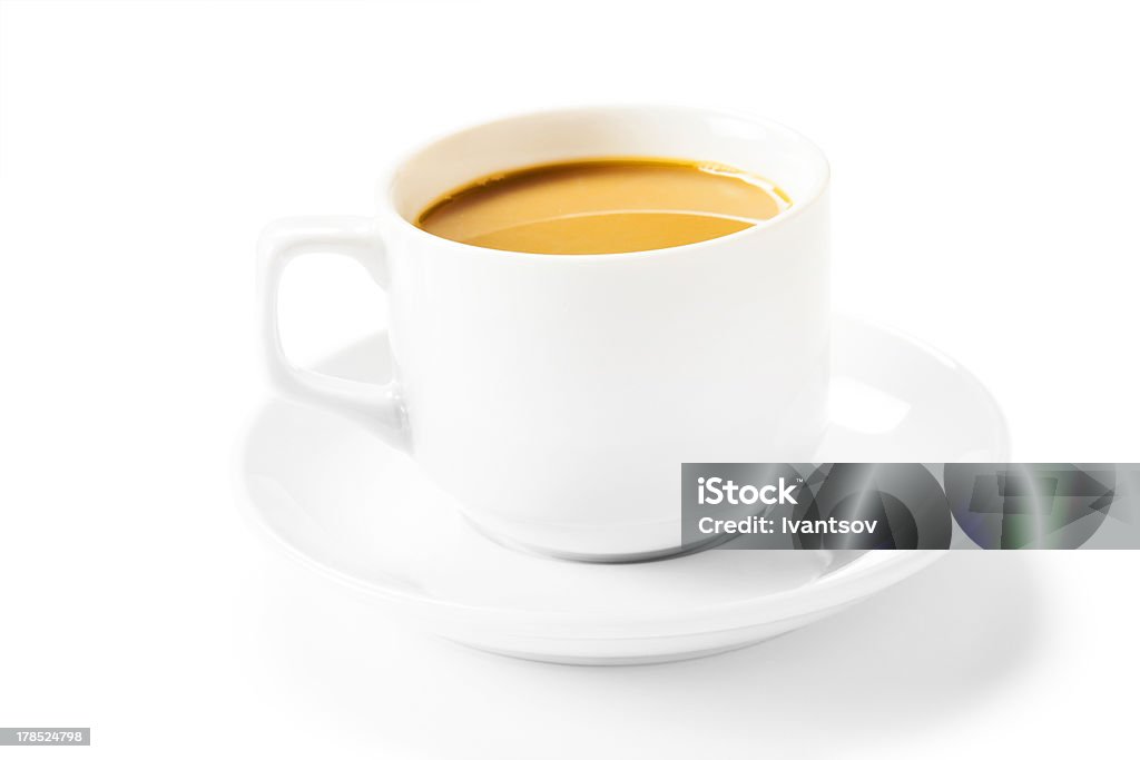 Xícara de café isolado a branco - Royalty-free Bebida Foto de stock