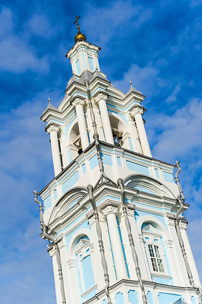 istock High orthodox church on a blue sky background. belfry  building 178525821