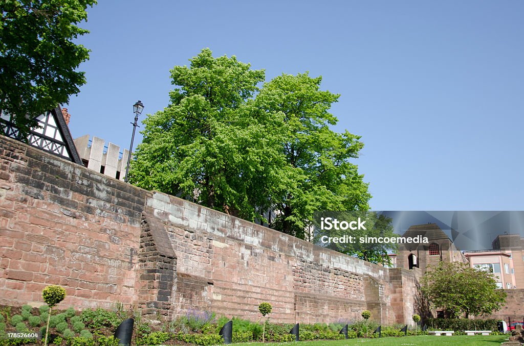 Old des murs romains de Chester dans la ville de - Photo de Angleterre libre de droits