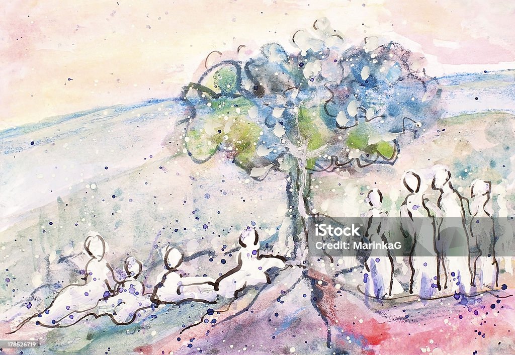 Arbre de réunion - Illustration de Abstrait libre de droits