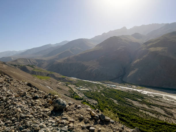 istock Afghan village on the Panj River. 1785267627
