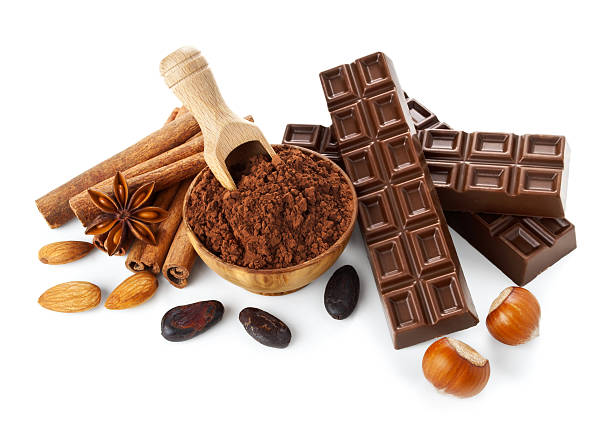 istock chocolate bars with its ingredients isolated on white 178527025