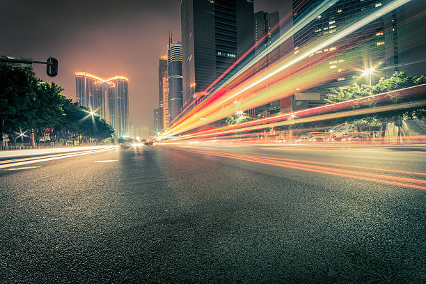 istock Traffic on a street at night 178527225
