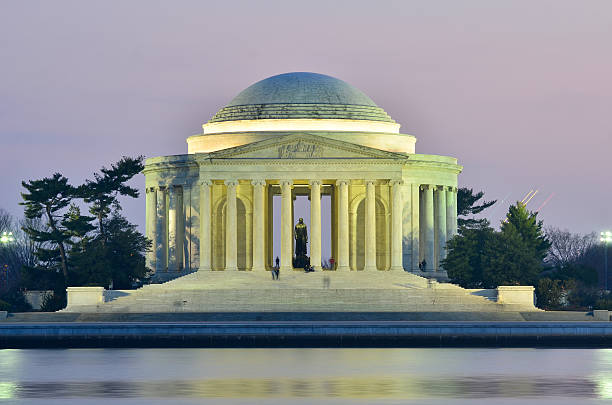 istock Washington DC, Jefferson Memorial silhouette at sunset 178527822