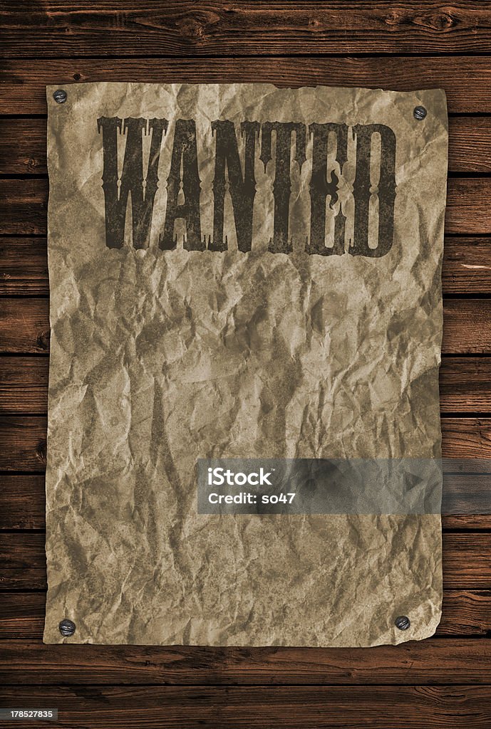 Wanted-Póster em inglês - Royalty-free Wanted - Póster em inglês Foto de stock