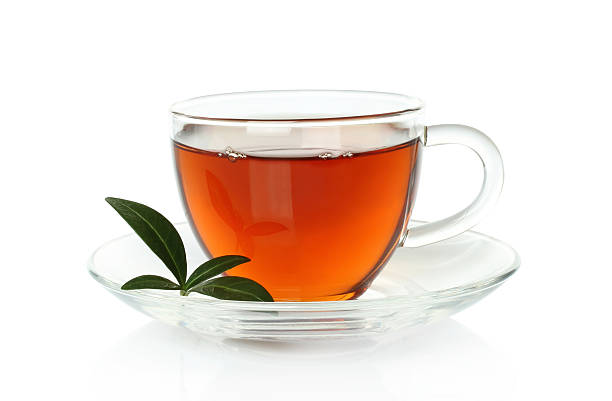 istock Cup of tea with green leaves 178528224