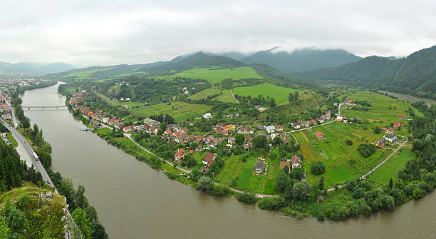 Nezabudska Lucka and Strecno stock photo