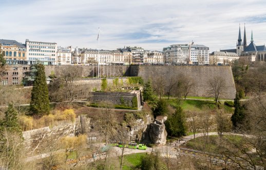 View of Place de la constitution - Luxembourg city