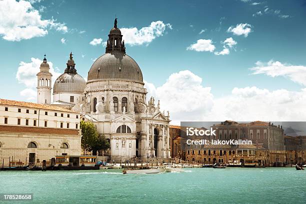 Grand Canal And Basilica Santa Maria Della Salute Venice Italy Stock Photo - Download Image Now