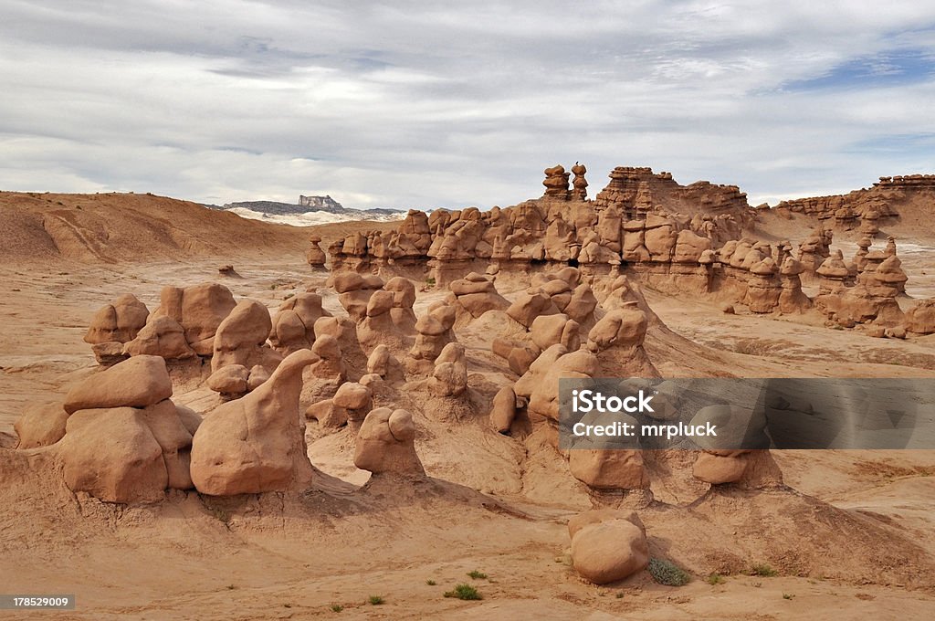 Hoodoos in Goblin Valley - Lizenzfrei Erodiert Stock-Foto