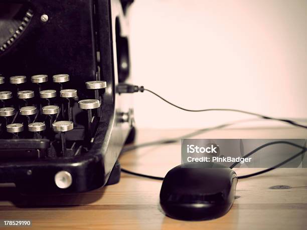 Vintage Personal Computer Stock Photo - Download Image Now - Black Color, Computer, Connection