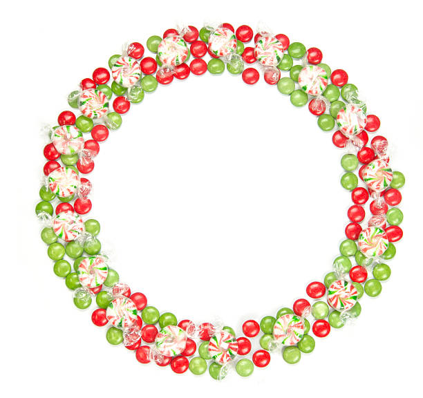 istock Wreath made from Christmas Candies 178529854
