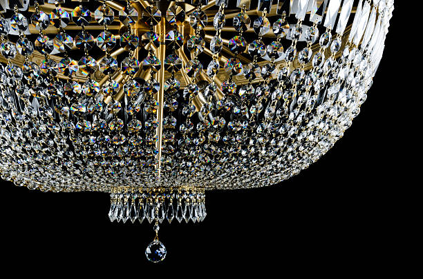 istock Closeup Contemporary glass chandelier 178529857