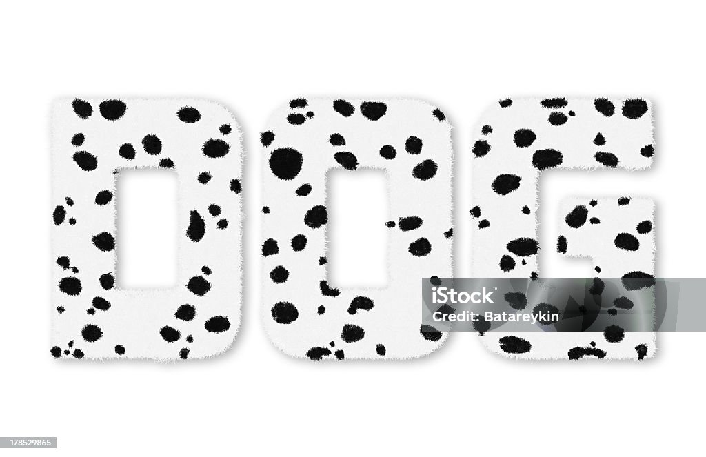 Texto Cão Dalmatians de Lã - Royalty-free Branco Ilustração de stock