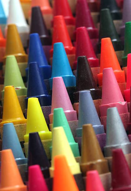 istock Colorful art wax crayon pencils tips for children arranged attractively 178530387