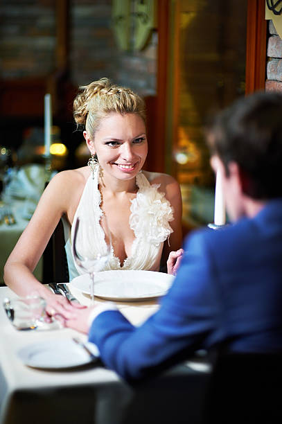 istock Loving couple at a table in restaurant 178530508