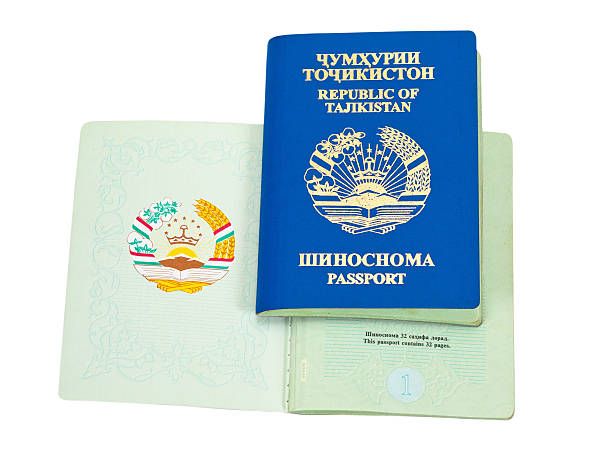 istock Tajikistan passports on white background 178530826