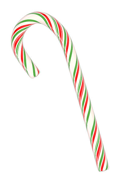 istock Christmas candy cane isolated on white background (3d illustration) 178532232