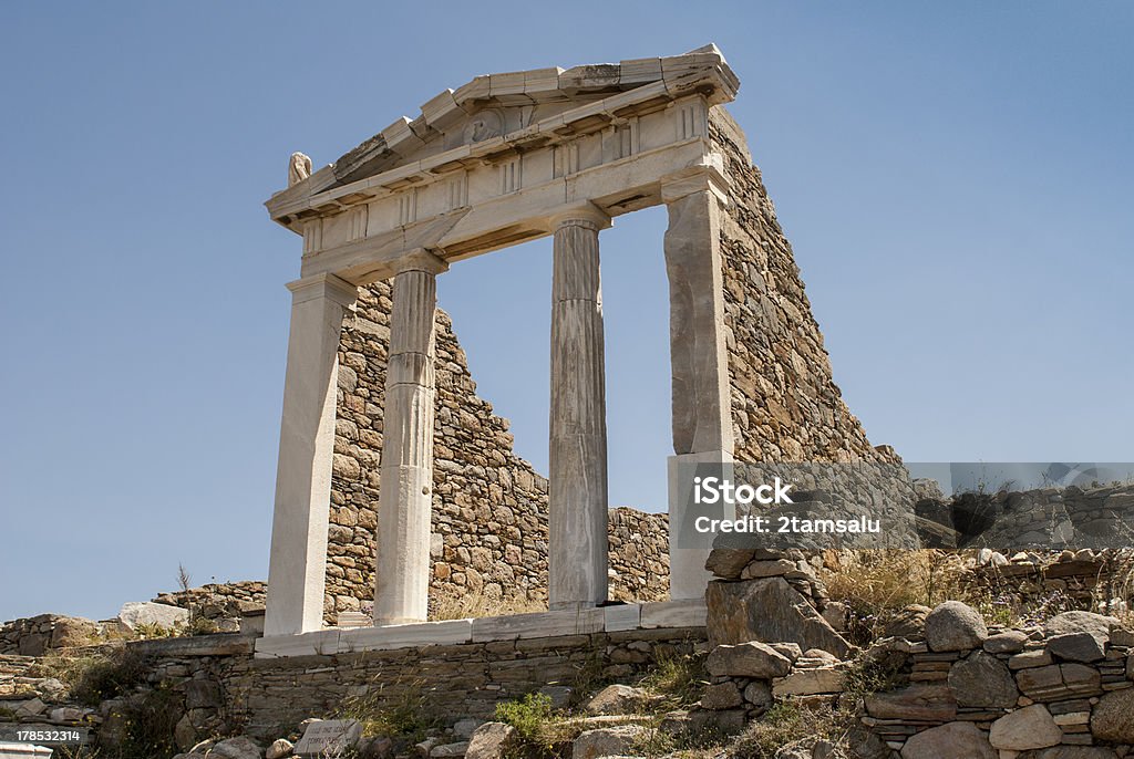 사원-Dendera - 로열티 프리 델로스 스톡 사진