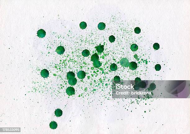 Green Watercolor Splash Stock Illustration - Download Image Now - Abstract, Art And Craft, Backgrounds