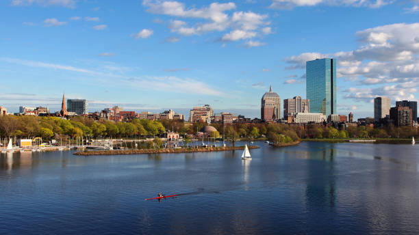 istock Back Bay and Charles River in Boston in spring 1785332318