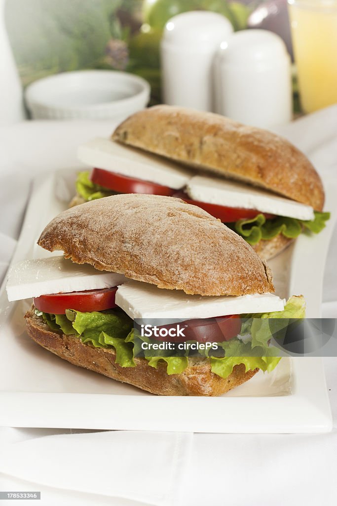 Sanduíche de pão - Foto de stock de Alface royalty-free