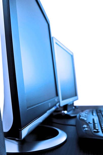 istock Pair of blue LCD screens 178533472