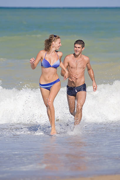 istock Attractive couple at the sea 178533562