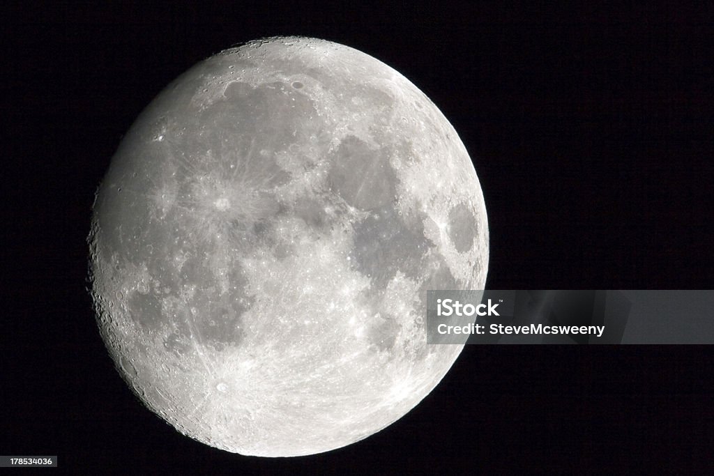 Lua em de outubro de - Foto de stock de Astronomia royalty-free