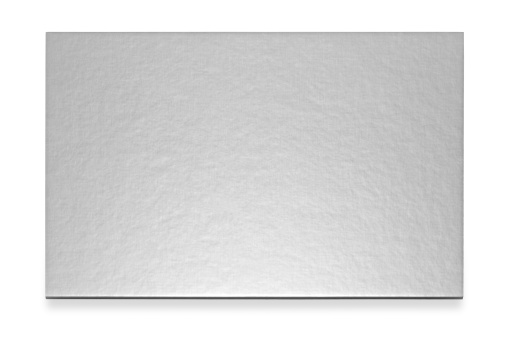 Silvern card in the white background.