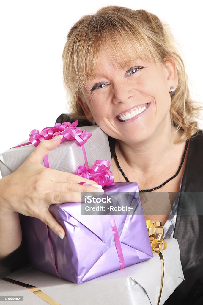 Frauen mit Geschenken - Lizenzfrei Attraktive Frau Stock-Foto