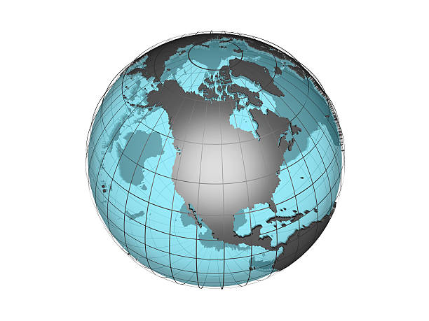 istock See through 3d globe model showing North America 178534780