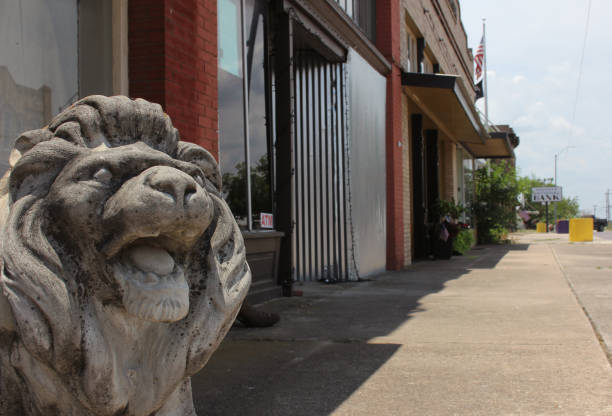 istock Lion Statue Located in Historic Downtown Granger Texas 1785350516