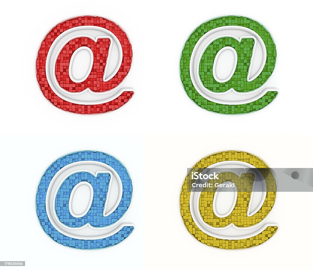 Farbe E-Mail-Zeichen - Lizenzfrei ClipArt Stock-Foto