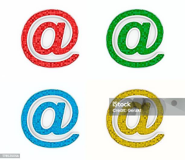 Farbe Emailzeichen Stockfoto und mehr Bilder von ClipArt - ClipArt, Computergrafiken, Digital generiert