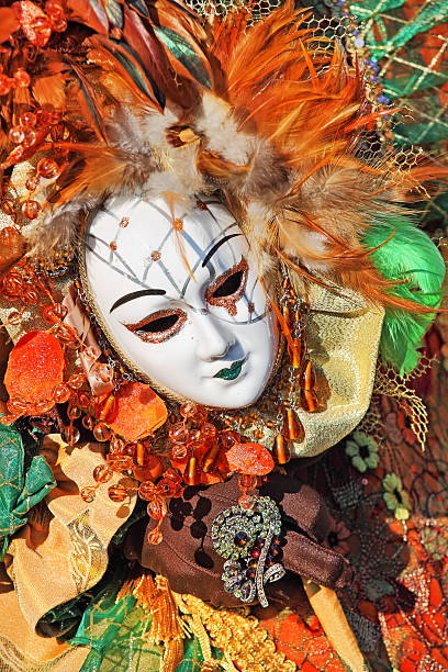 istock Traditional carnival mask and costume. Venice, Italy. 178535111