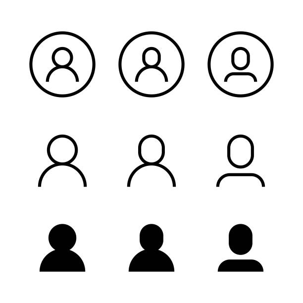User or Avatar Icon Set Vector Design. Scalable to any size. Vector illustration file. avatar stock illustrations