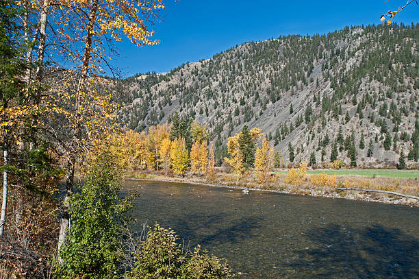 fleuve similkameen de princeton - similkameen river photos et images de collection