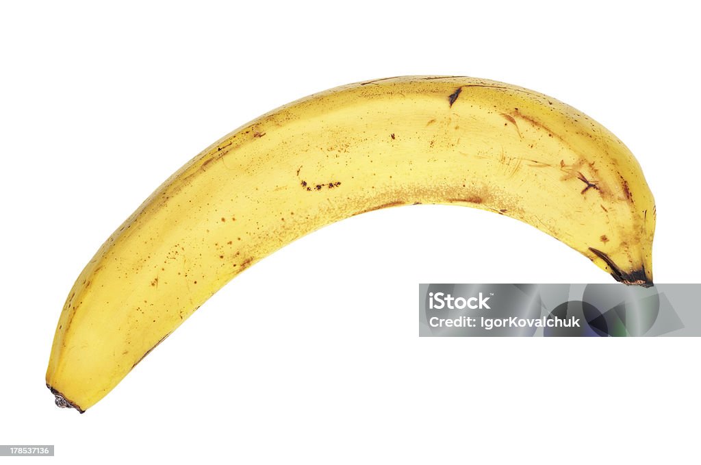 Old bad Banane isoliert auf weißem Hintergrund - Lizenzfrei Alt Stock-Foto