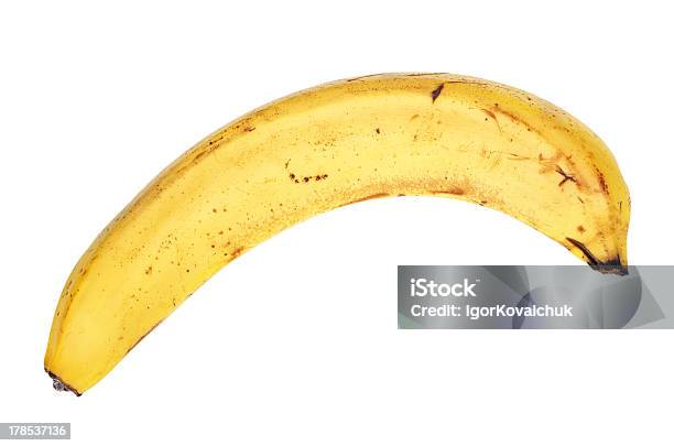 Old Bad Banane Isoliert Auf Weißem Hintergrund Stockfoto und mehr Bilder von Alt - Alt, Banane, Einzelner Gegenstand