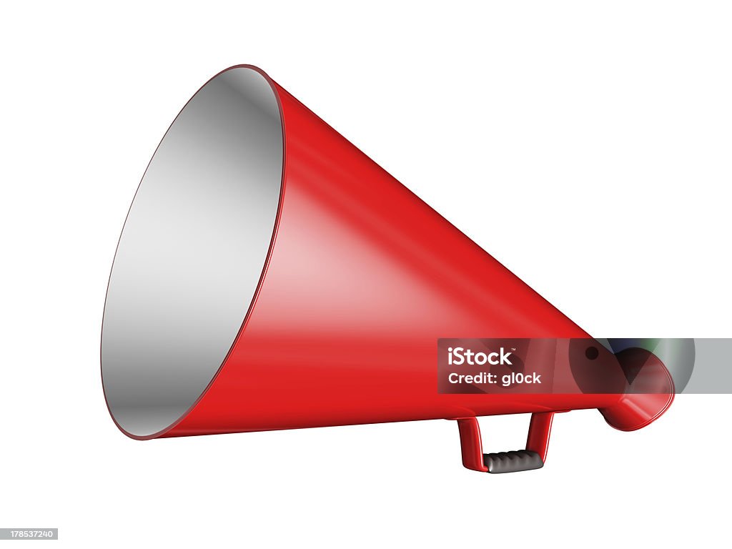 Megafone vermelho - Royalty-free Amplificador Foto de stock