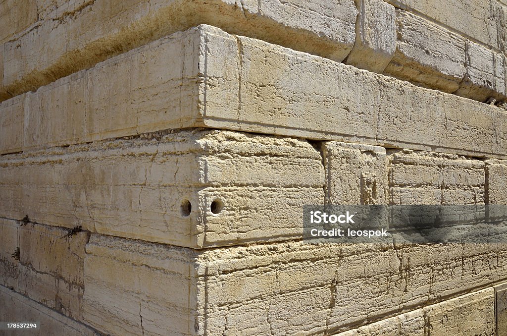 Muralha ocidental canto, Jerusalém. - Royalty-free Pedra - Material de Construção Foto de stock