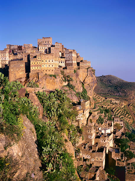 istock View on Hajjarrah,Yemen, at sunset 178537477