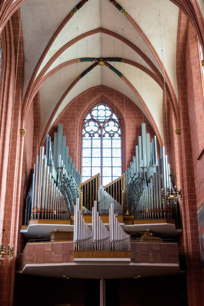 hauptorgel im frankfurter dom, deutschland. - klais stock-fotos und bilder