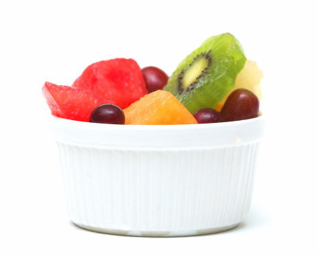 Mixed fruit salad in a bowl