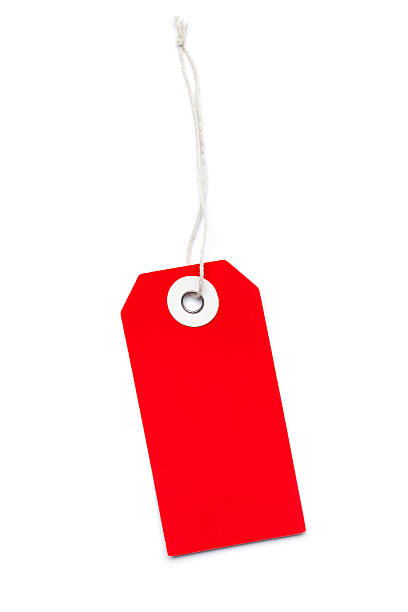 istock Red Label with Cord - isolated on White 178537808