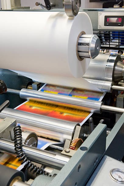 máquina de impresión - printout industry printer workshop fotografías e imágenes de stock