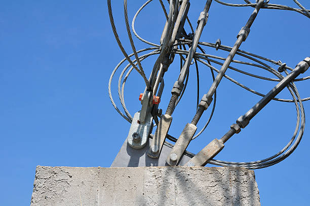 istock Metal sling held electricity mast 178538218
